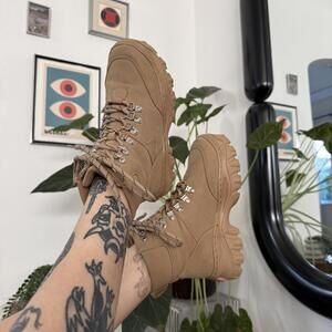Tan Combat Boots